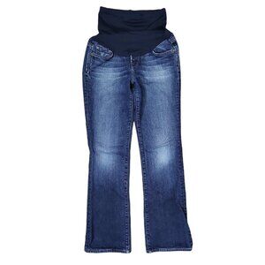 Lucky Brand Women's Maternity Dungarees Size XS Sweet N Low Wide Leg Made In USA